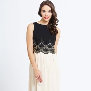 Modcloth (Little Mistress) Scalloped Beaded Maxi